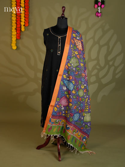 MEA24077-Penkalamkari  Dupatta