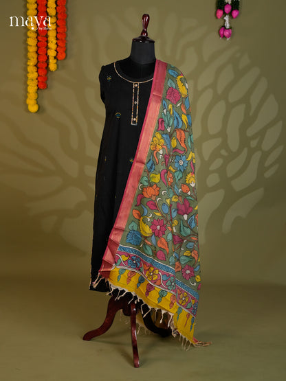 MEA24078-Penkalamkari  Dupatta