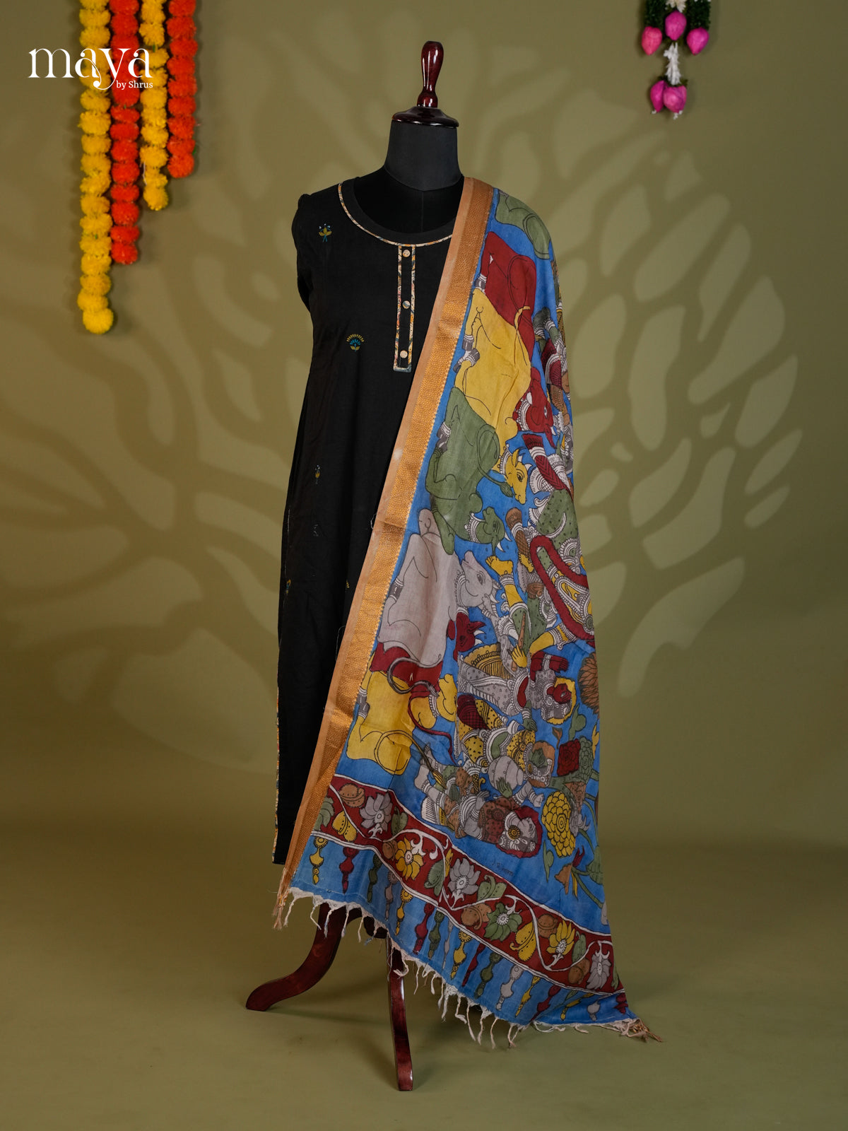 MEA24079-Penkalamkari  Dupatta