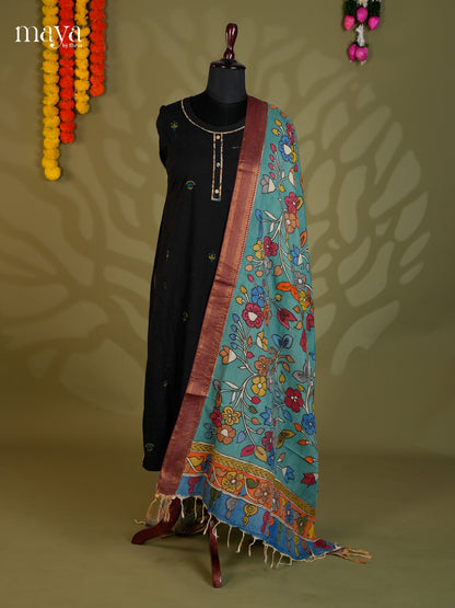 MEA24081-Penkalamkari  Dupatta