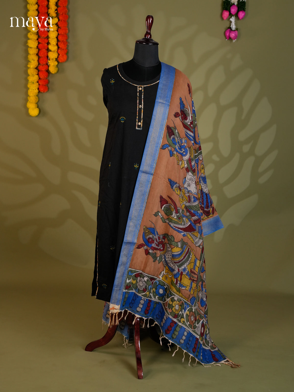 MEA24082-Penkalamkari  Dupatta