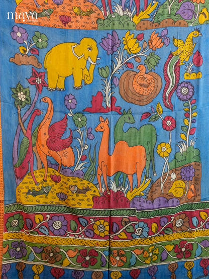 MEA24083-Penkalamkari  Dupatta