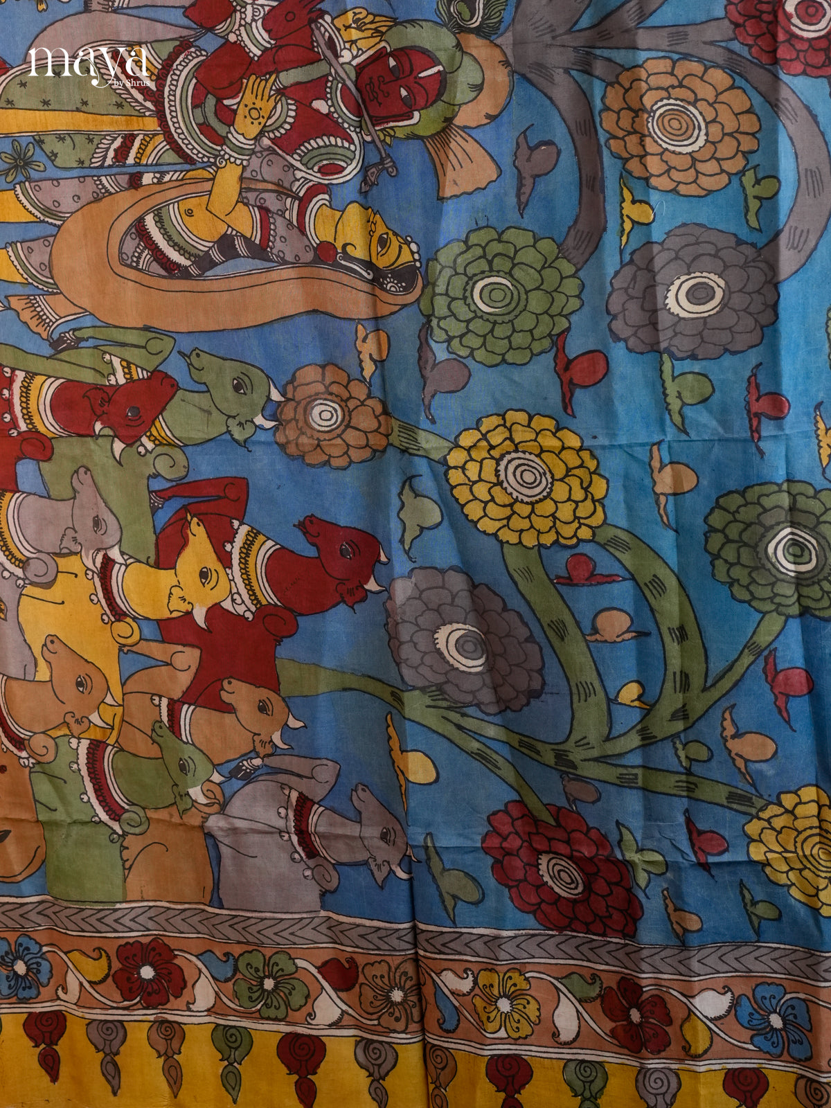 MEA24084-Penkalamkari  Dupatta