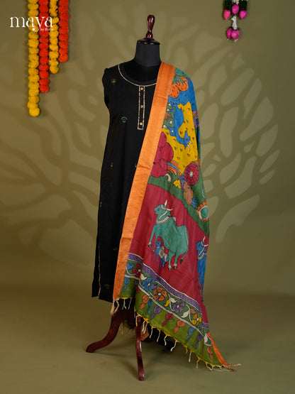 MEA24085-Penkalamkari  Dupatta