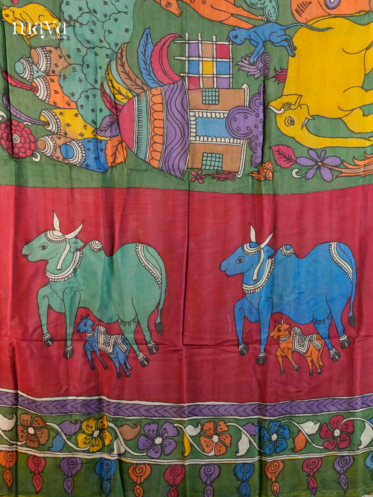 MEA24085-Penkalamkari  Dupatta