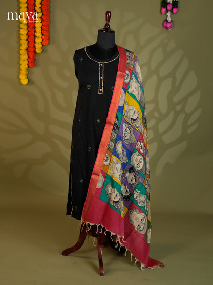 MEA24086-Penkalamkari  Dupatta