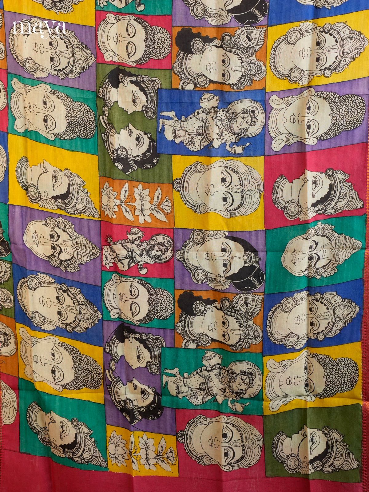 MEA24086-Penkalamkari  Dupatta