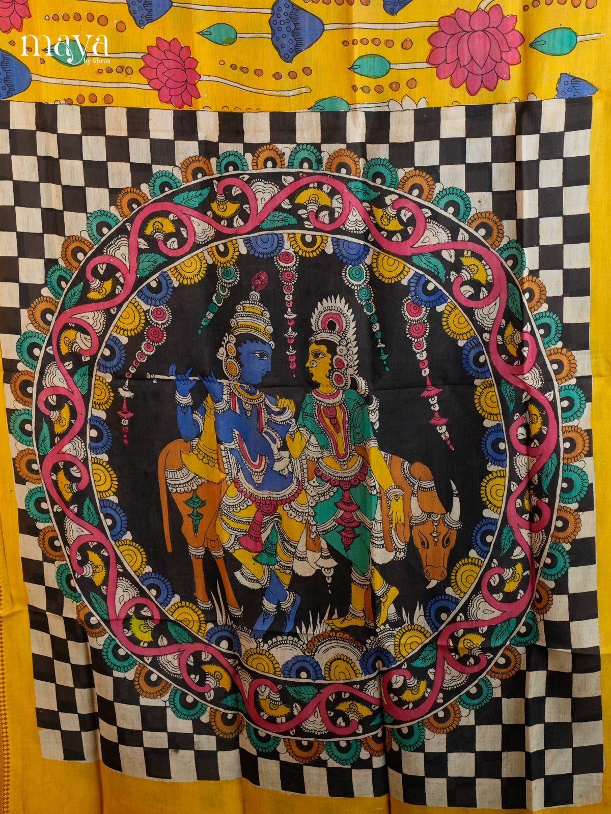 MEA24089-Penkalamkari  Dupatta
