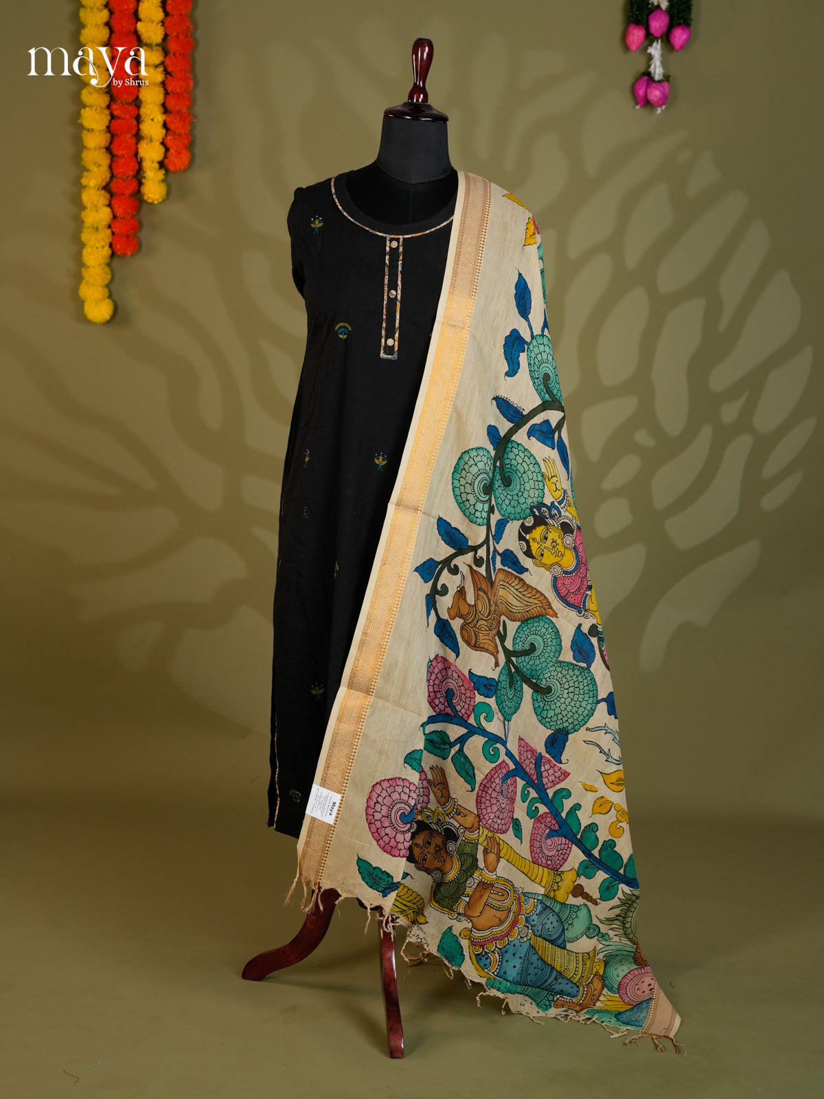 MEA24090-Penkalamkari  Dupatta