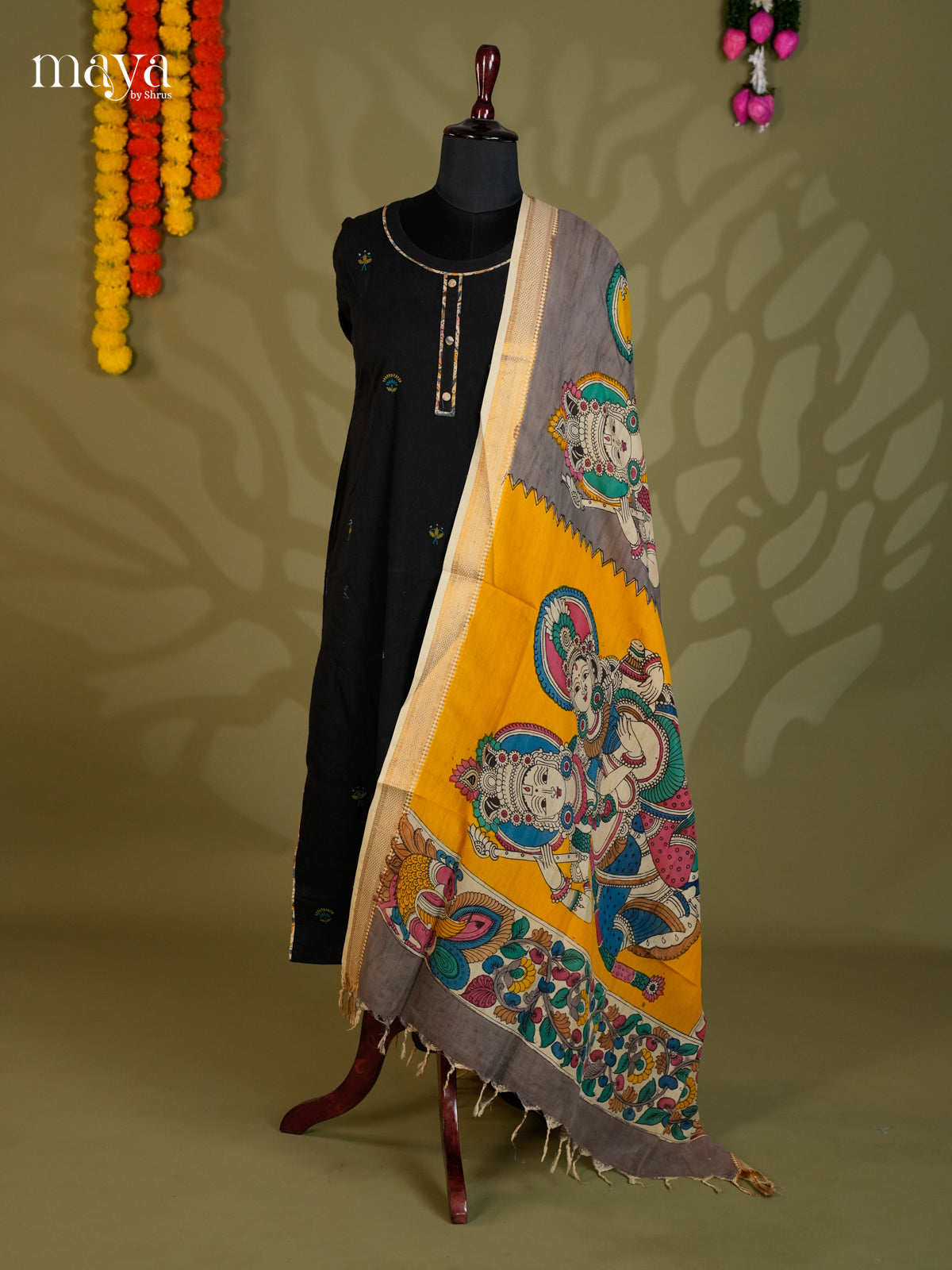 MEA24092-Penkalamkari  Dupatta