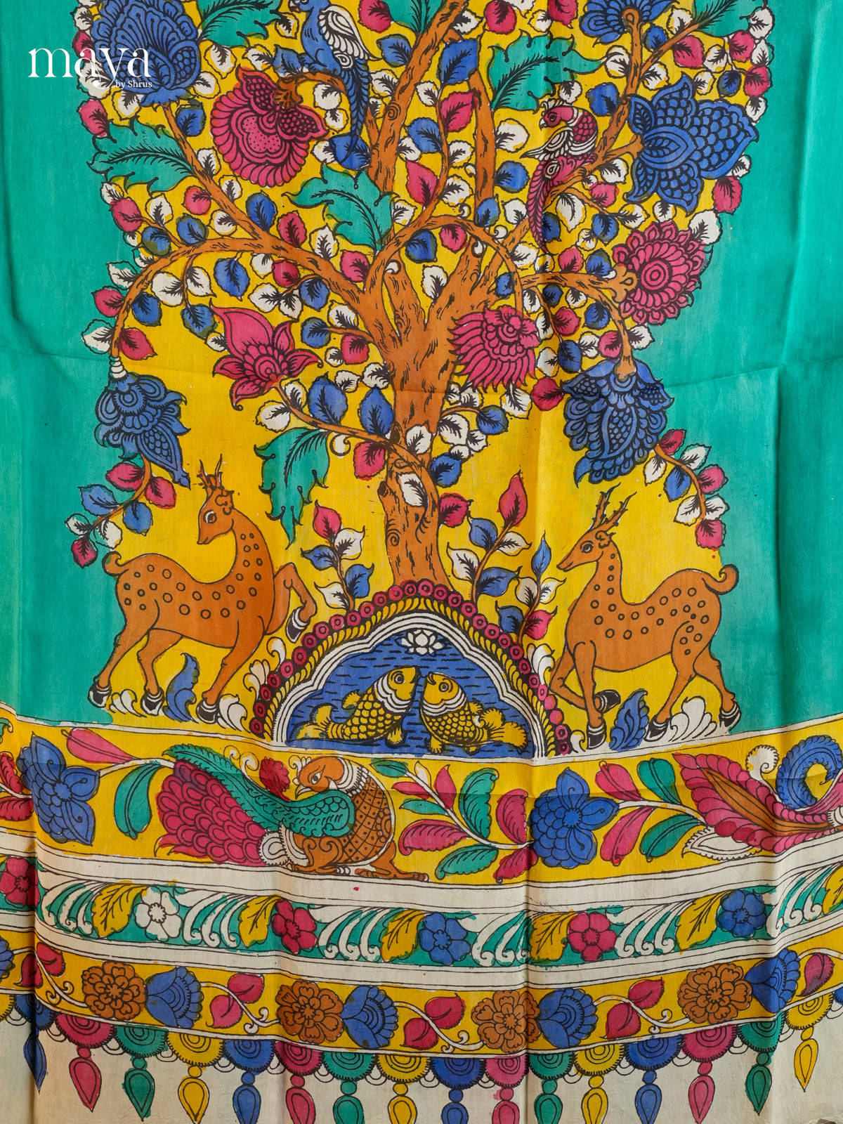 MEA24095-Penkalamkari  Dupatta