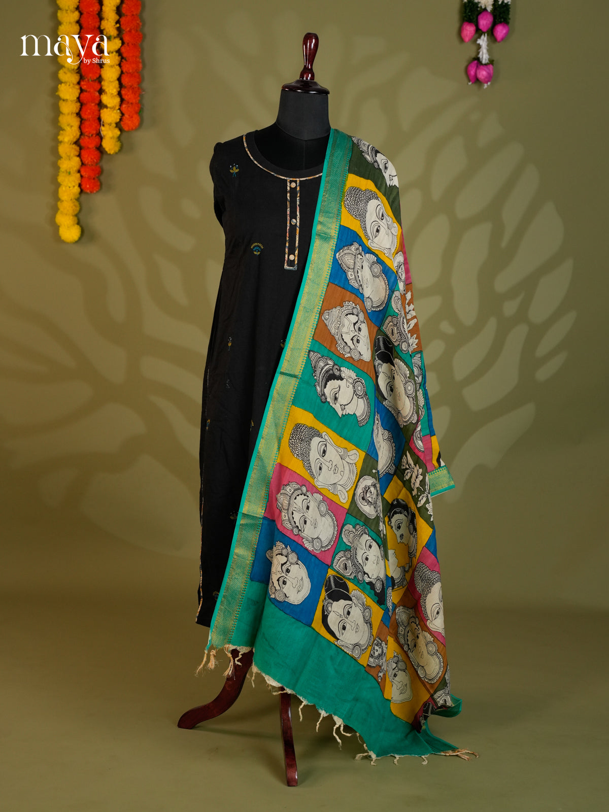 MEA24108-Penkalamkari  Dupatta