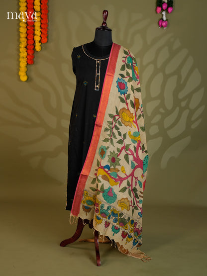 MEA24110-Penkalamkari  Dupatta