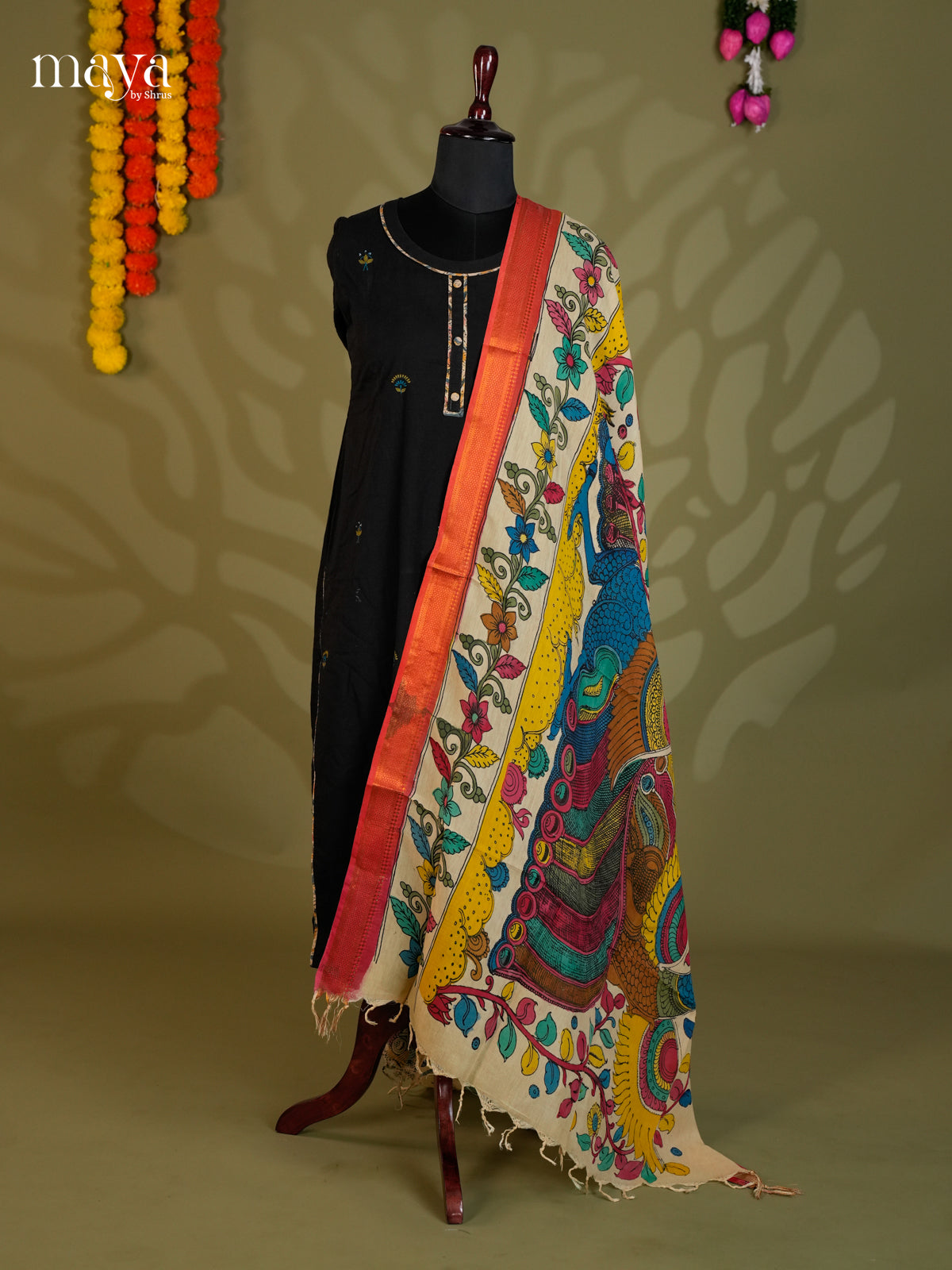 MEA24114-Penkalamkari  Dupatta