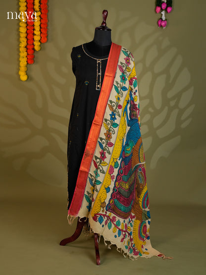 MEA24114-Penkalamkari  Dupatta