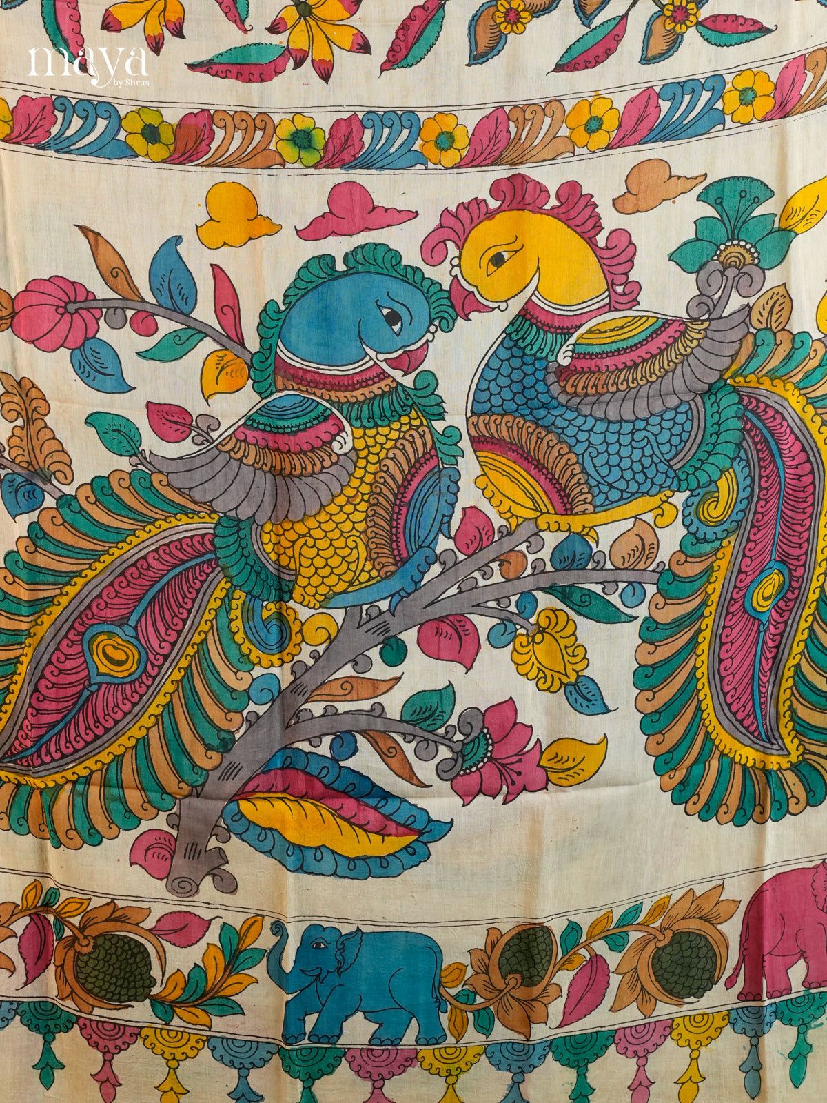 MEA24116-Penkalamkari  Dupatta