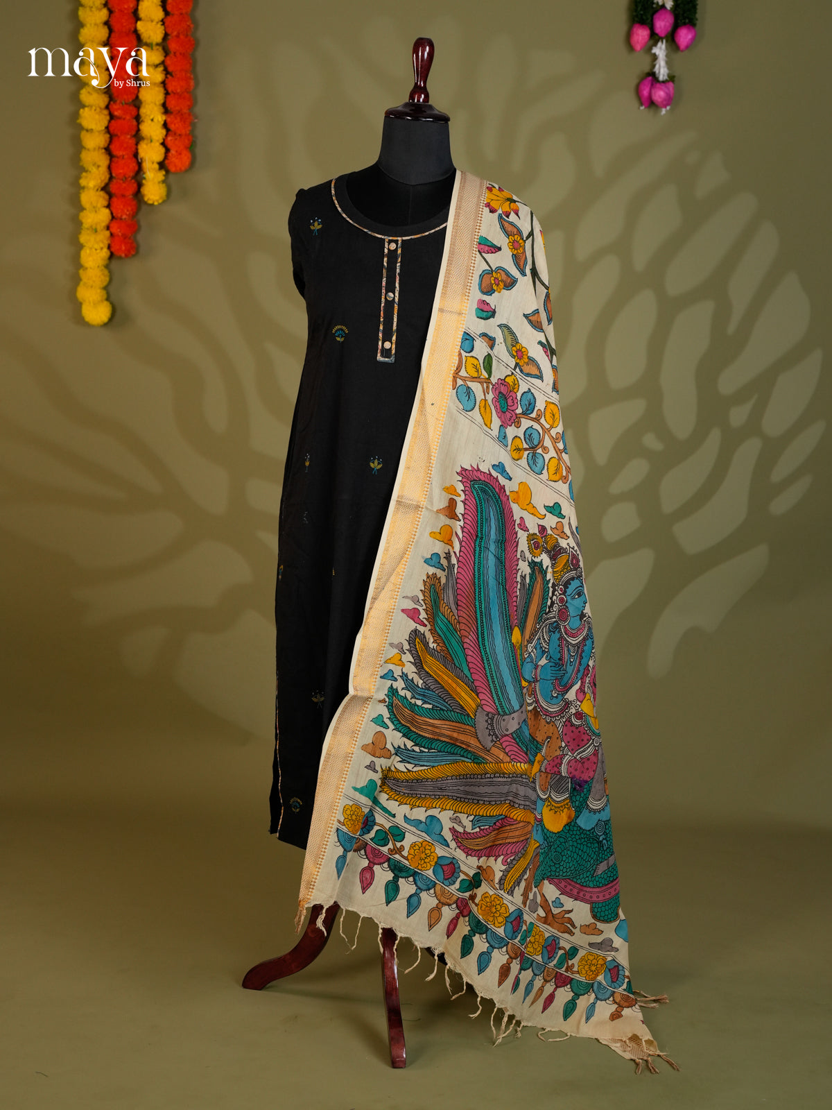 MEA24117-Penkalamkari  Dupatta