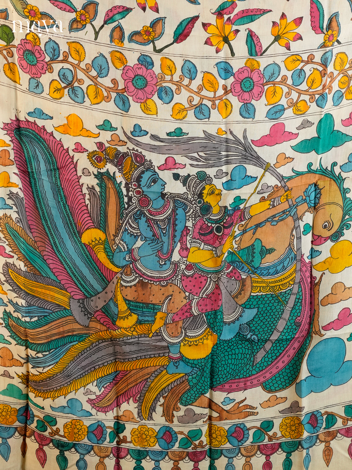 MEA24117-Penkalamkari  Dupatta