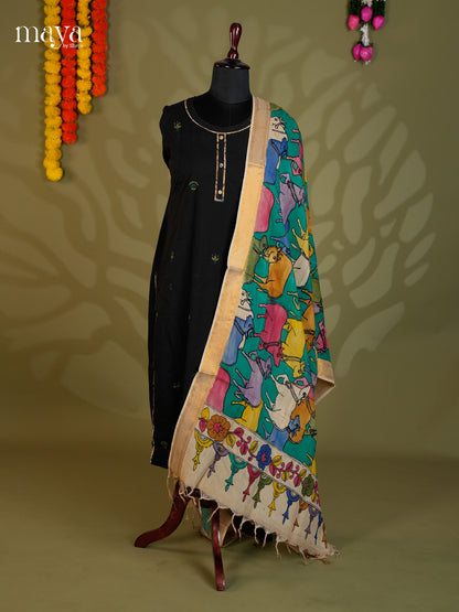 MEA24123-Penkalamkari  Dupatta