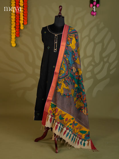 MEA24128-Penkalamkari  Dupatta