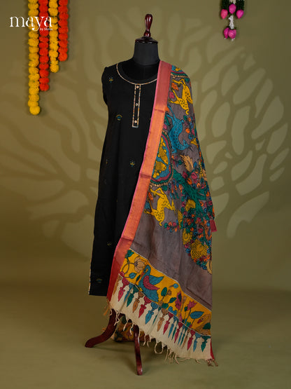MEA24129-Penkalamkari  Dupatta