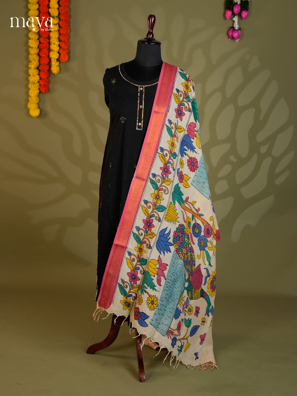 MEA24134-Penkalamkari  Dupatta
