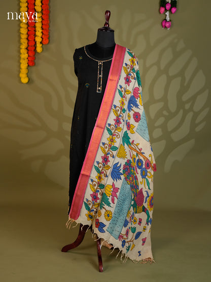 MEA24134-Penkalamkari  Dupatta