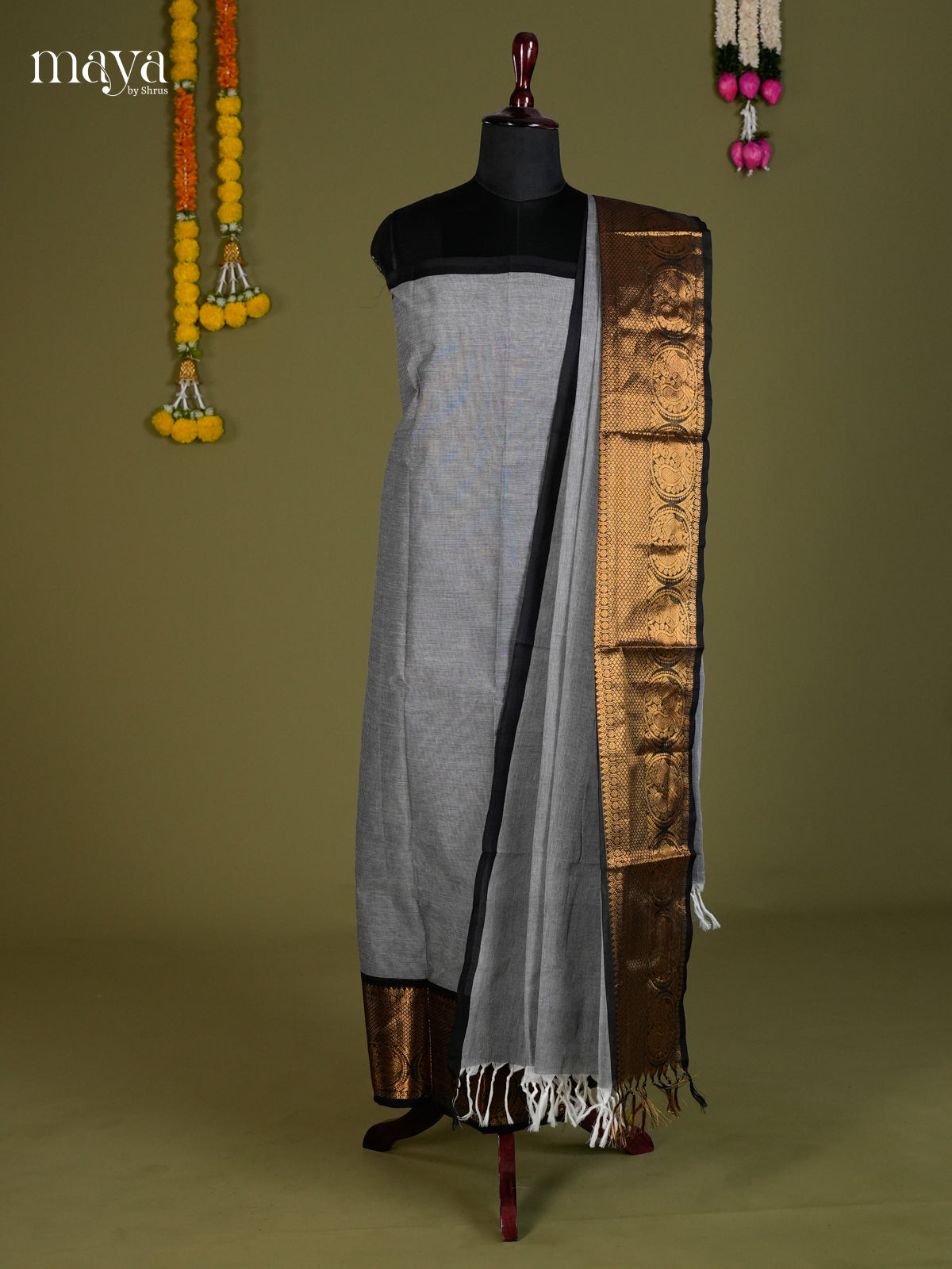 Narayanpet top & dupatta combo - MEB26004