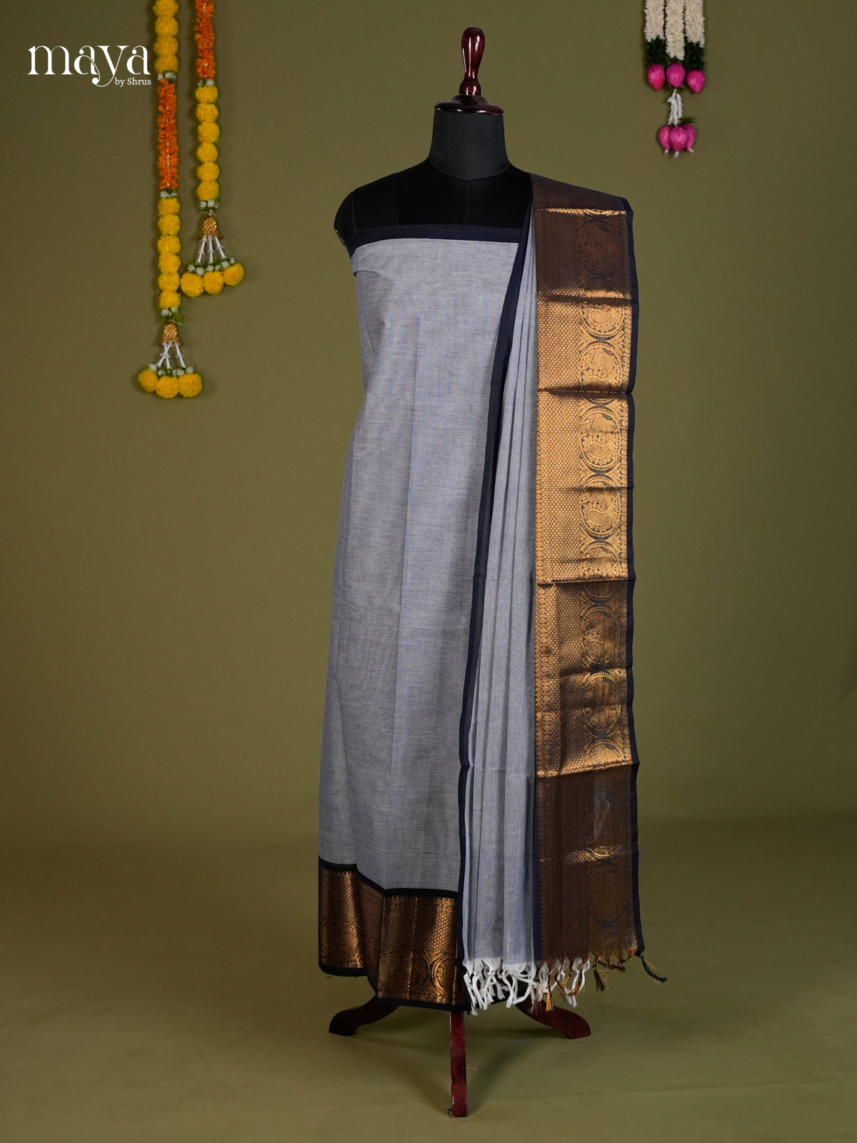 Narayanpet top & dupatta combo - MEB26007