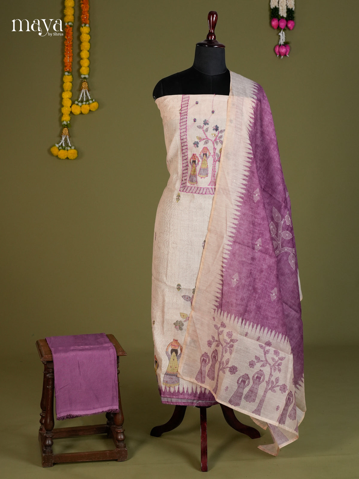 Chanderi salwar - MEC05013