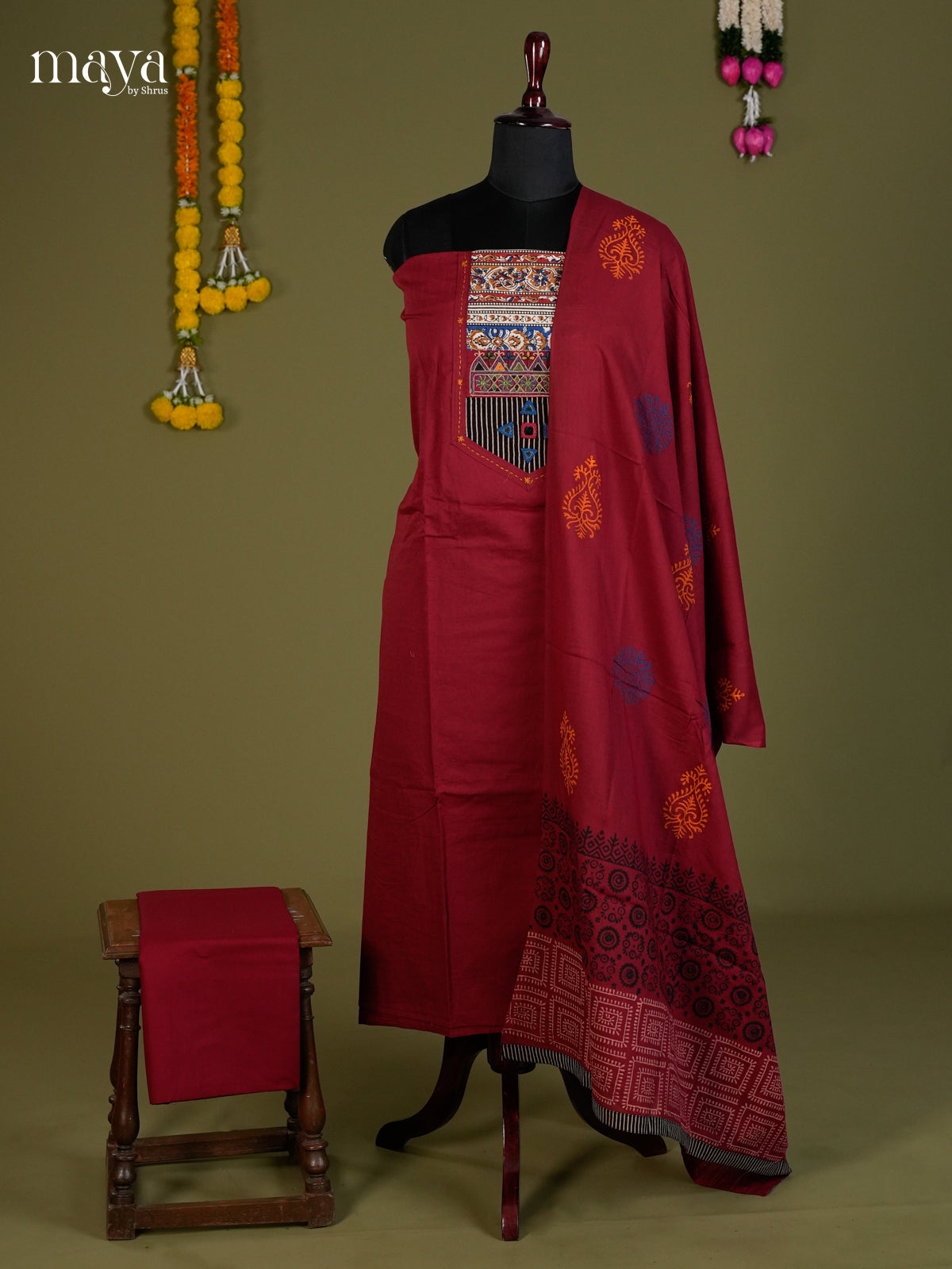 Ajrakh Salwar - MEC05069