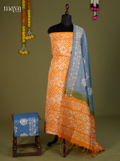 Orange & Blue - Bhatik salwar - MEC13010