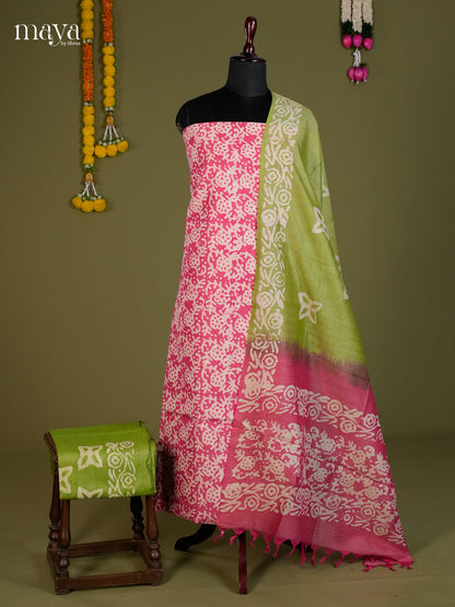 Pink & Light Green - Bhatik salwar - MEC13026