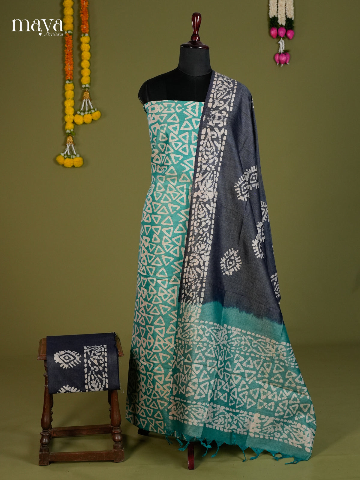 Teal - Bhatik salwar - MEC13031