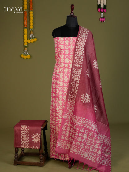 Pink & Maroon -Bhatik salwar - MEC13038