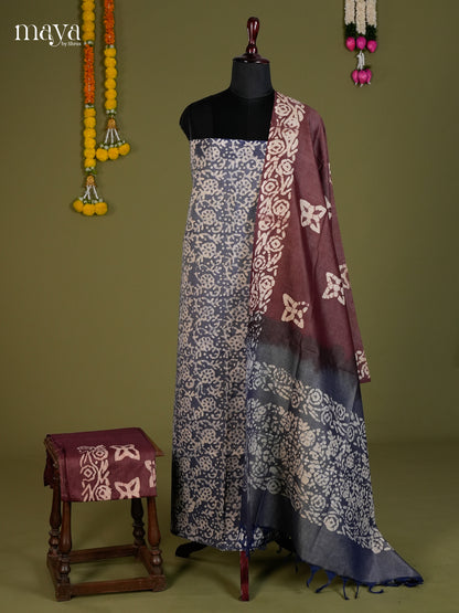 Blue & Brown - Bhatik salwar - MEC13050
