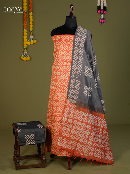 Orange & Grey - Bhatik salwar - MEC13053