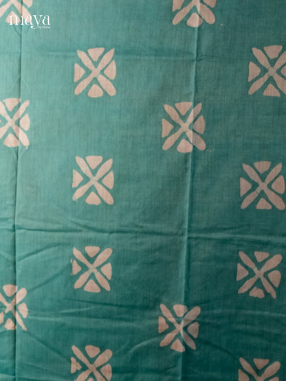 Teal Blue &  Pink-Bhatik salwar - MEC13069