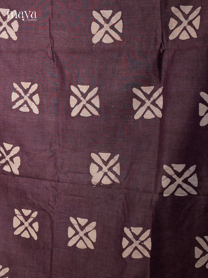 Brown & Blue - Bhatik salwar - MEC13074