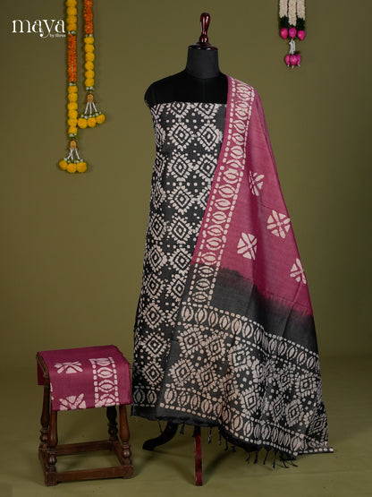 Black & Purple - Bhatik salwar - MEC13075