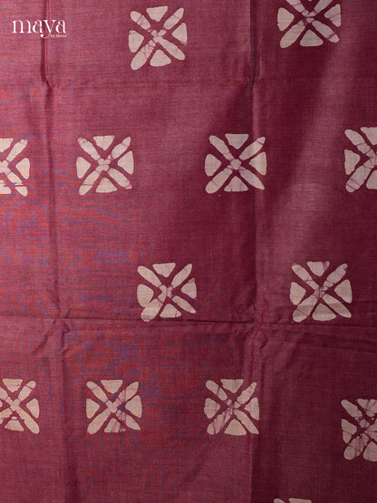 Maroon & Blue - Bhatik salwar - MEC13081