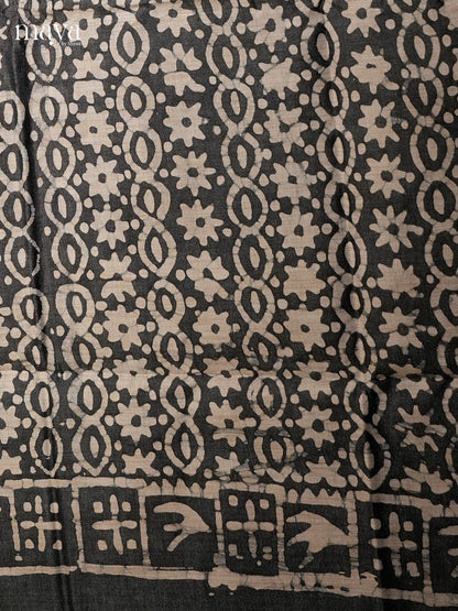 Black & Purple - Bhatik salwar - MEC13087