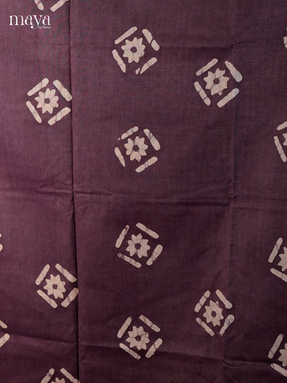 Brown & Blue- Bhatik salwar - MEC13090