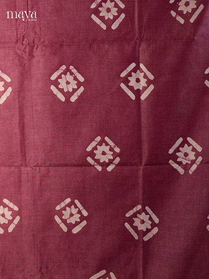 Maroon & Blue - Bhatik salwar - MEC13091