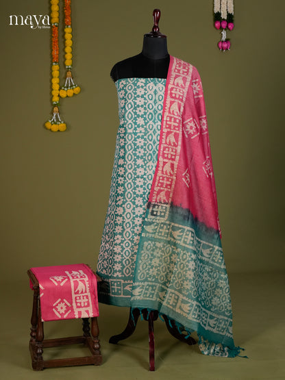 Blue & Pink - Bhatik salwar - MEC13098