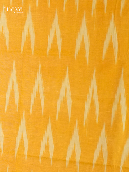 Yellow & Cream - Ikkat Salwar - MEC18005