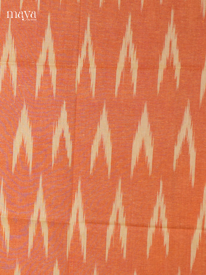 Orange & cream - Ikkat Salwar - MEC18010