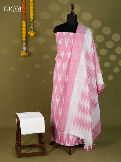 Pink & White - Ikkat Salwar - MEC18015