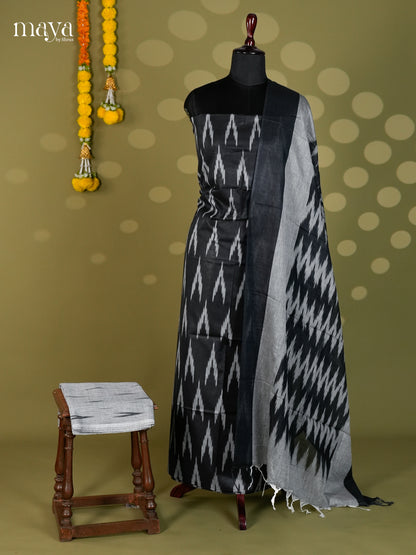Black & Grey -Ikkat Salwar - MEC18017