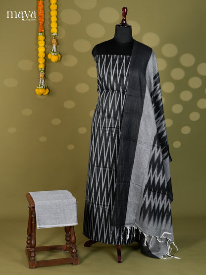 Black & Grey - Ikkat Salwar - MEC18020